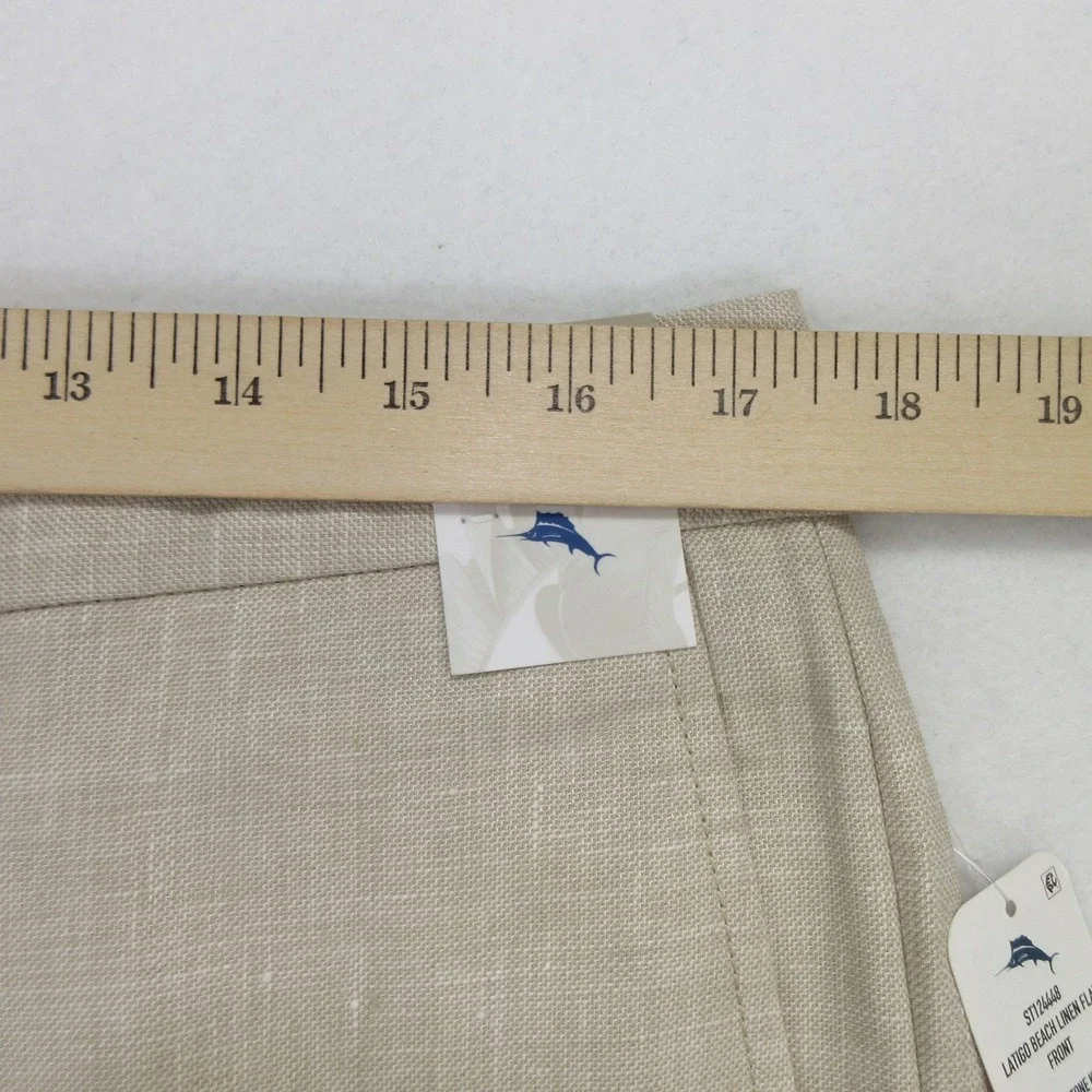 Tommy Bahama Men Dress Pants 33x30 Latigo Beach Linen Khaki Stretch New DEFECT